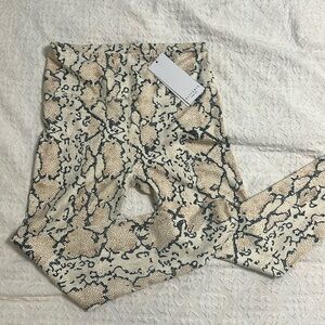 Allfenix NWT White Python leggings M
